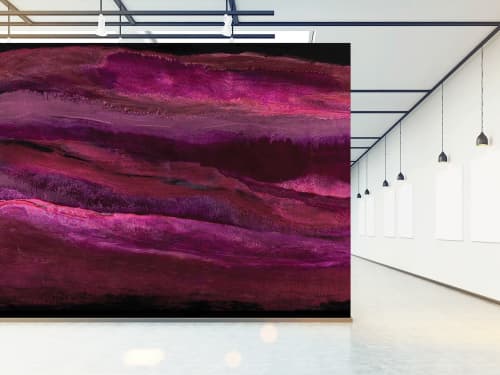 Moonshadow Wallpaper Mural | Wall Treatments by MELISSA RENEE fieryfordeepblue  Art & Design. Item composed of paper compatible with contemporary and eclectic & maximalism style