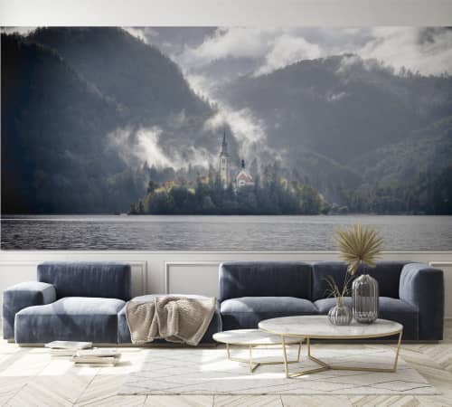 Misty Chapel | Wall Treatments by Jay Mason. Item works with coastal & mediterranean style