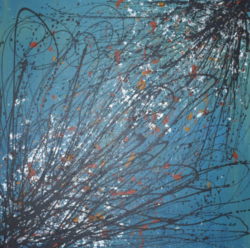 Emergence | Oil And Acrylic Painting in Paintings by Elmira Lilic. Item composed of canvas