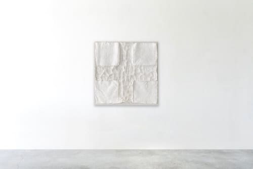 Incrocio Stradale Perla | Mixed Media by Kim Fonder. Item composed of fabric and paper