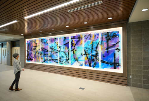 Perichoresis | Mixed Media by David Griggs | St. Norbert College in De Pere. Item made of glass