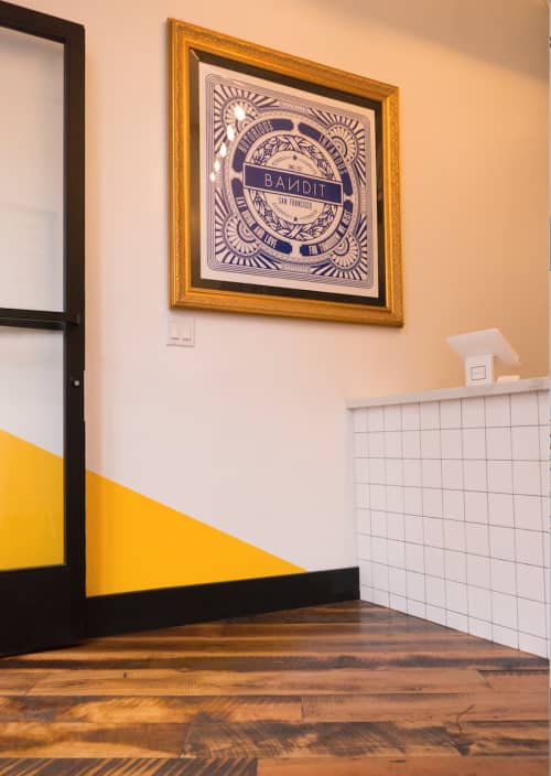 Bandit restaurant design, branding and art | Wall Sculpture in Wall Hangings by ANTLRE - Hannah Sitzer | Bandit in San Francisco