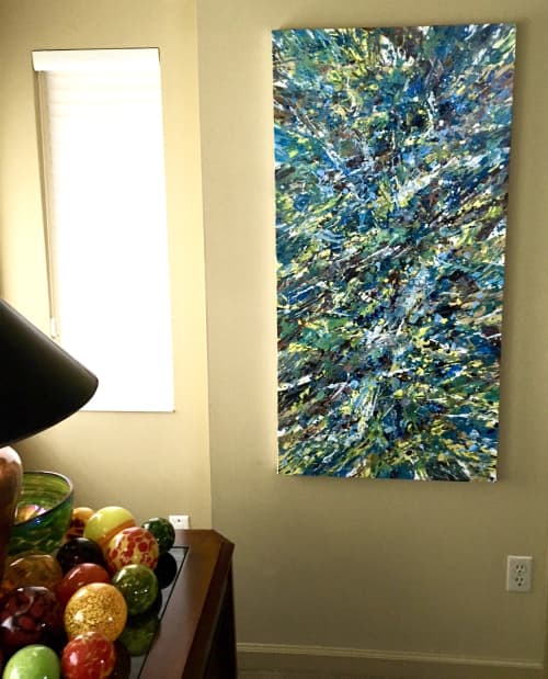 Splatter Abstraction XIII | Paintings by Erin Cooke