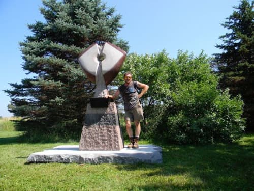 Sioux Sun | Public Sculptures by Shawn Morin | Franconia Sculpture Park in Shafer