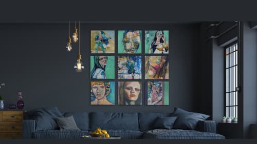 "Sedona" Series | Oil And Acrylic Painting in Paintings by Kate Joiner | Carlsbad in Carlsbad. Item composed of synthetic