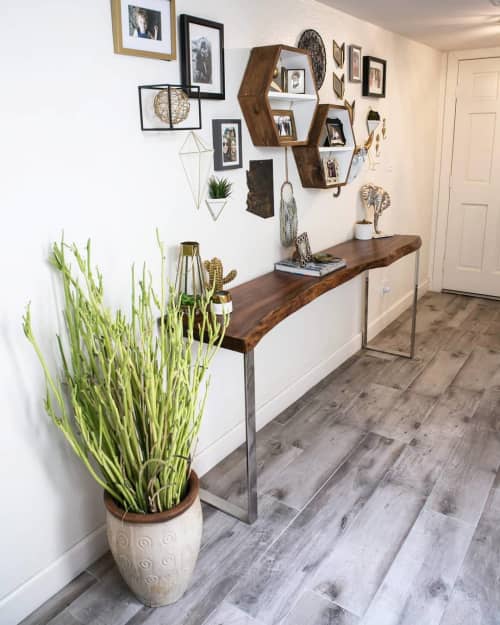 Claro Walnut Console | Console Table in Tables by Lumberlust Designs. Item composed of walnut