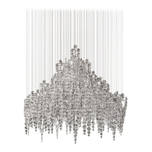 SJ2023 CRYSTAL CANDELABRA | Chandeliers by alanmizrahilighting | New York in New York. Item composed of glass