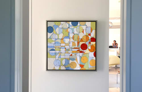 Stadtplan | Mixed Media by Annie Darling. Item made of synthetic