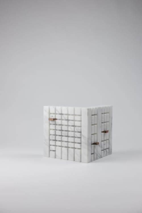 Aion | Decorative Objects by gumdesign. Item composed of wood & marble compatible with contemporary style
