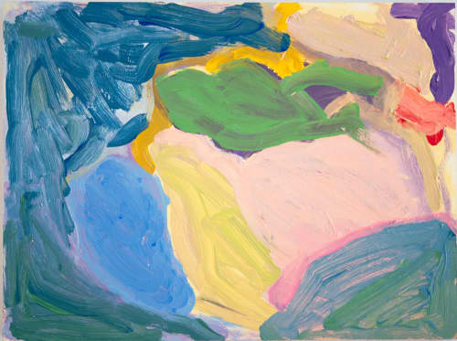 "Isabella's Place" Small Abstract painting | Oil And Acrylic Painting in Paintings by Daylight Dreams Editions. Item composed of wood in mid century modern or contemporary style