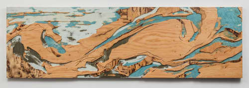 L’écume de terre | Wall Sculpture in Wall Hangings by Yechel Gagnon. Item composed of wood and synthetic