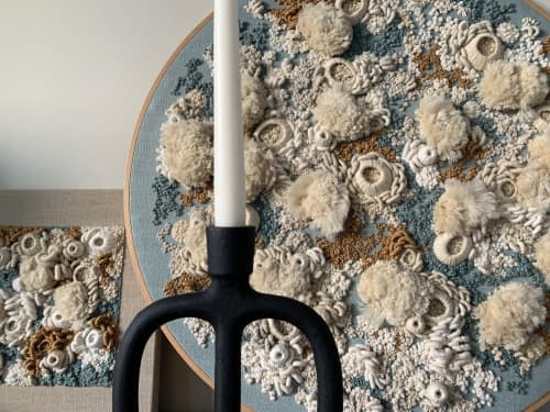 Abstract Ocean Fiber Art | Art & Wall Decor by Helen D Wilde - Ovo Bloom