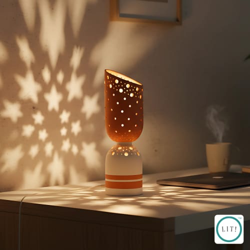Elara Terracotta Table Lamp | Lamps by Lit Lamps - Sustainable Mindful Lighting. Item in minimalism or art deco style