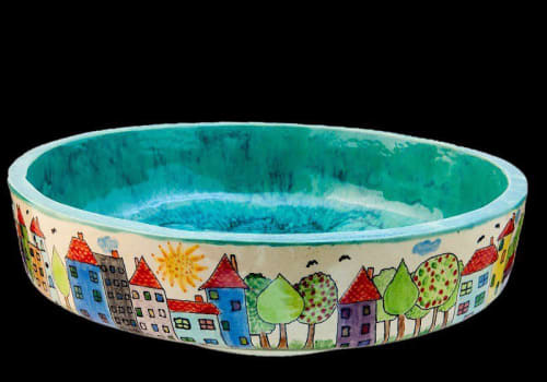 kid sink | Water Fixtures by YP Art Ceramic. Item composed of ceramic