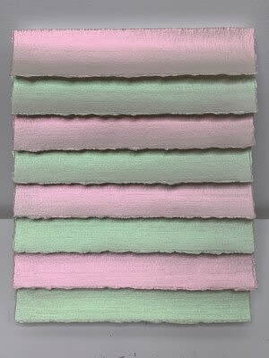 Paper Light 14 | Oil And Acrylic Painting in Paintings by Susan Chorpenning. Item made of paper