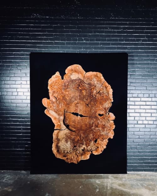 Claro Walnut Burl Epoxy Casted Barn Doors | Furniture by Live Edge Lust. Item composed of wood
