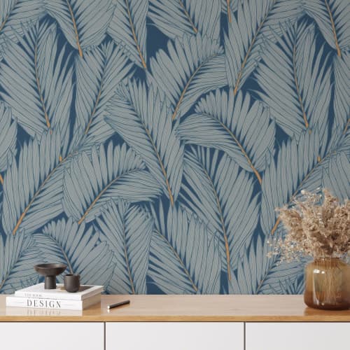 Island Frond Wallpaper | Wall Treatments by Patricia Braune. Item composed of paper