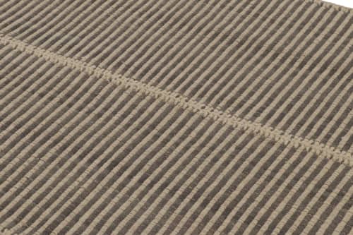 Rug & Kilim’s Accent Kilim, Square Rug in Textural Gray | Area Rug in Rugs by Rug and Kilim