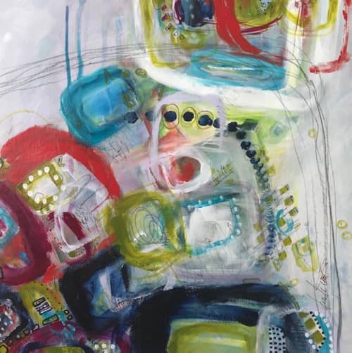 It's A Great Day To Do What You Love | Mixed Media in Paintings by Darlene Watson Abstract Artist