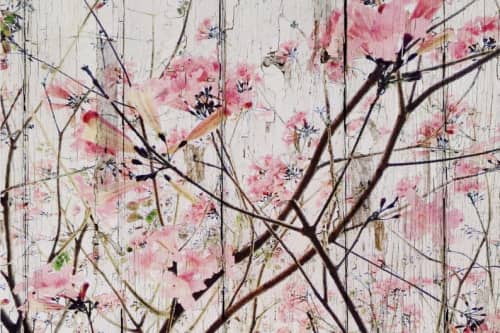 Here's The Spring | Oil And Acrylic Painting in Paintings by Irena Orlov. Item made of canvas & synthetic