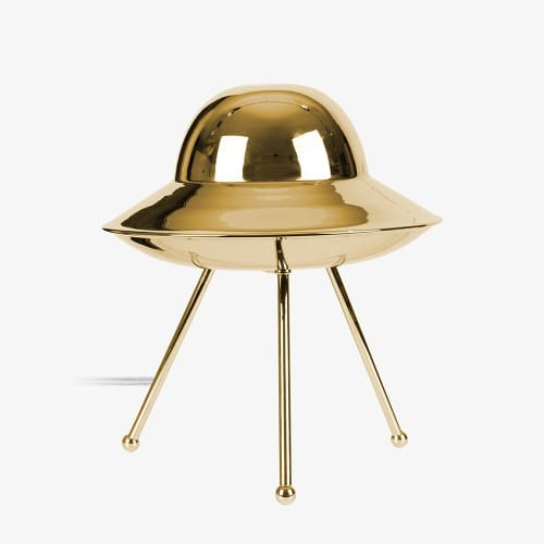 Spacy Brass Table Lamp | Lamps by Studiotimtim. Item composed of brass