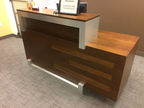 Reception desk | Furniture by Heirloom Custom Woodworks LLC