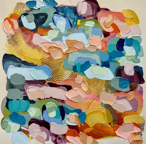 Deep Down | Oil And Acrylic Painting in Paintings by Shiri Phillips Designs. Item made of canvas