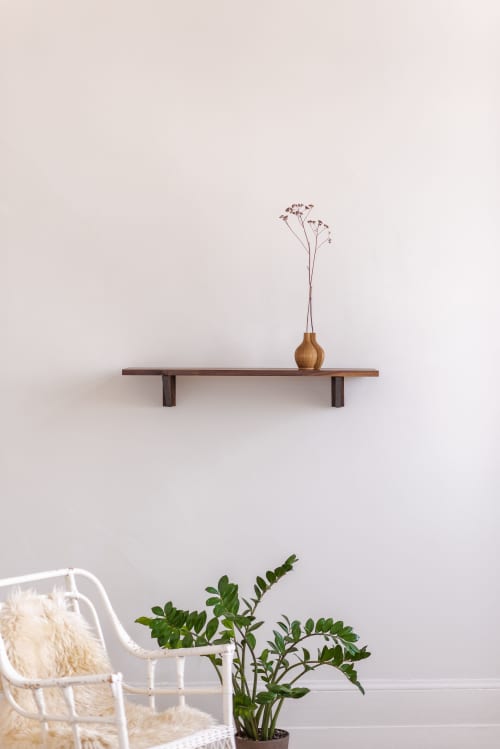 Clara 24 - Shelving Unit | Storage by Le Tenon et la Mortaise. Item made of oak wood works with minimalism & mid century modern style