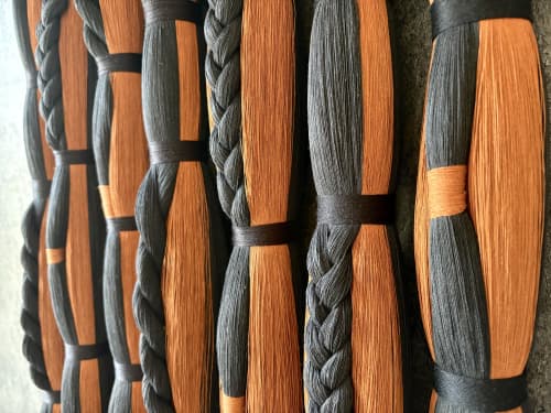 Lomas Style Macrame Wall Hanging | Wall Sculpture in Wall Hangings by Sarmal Design. Item made of cotton with metal works with boho & mid century modern style