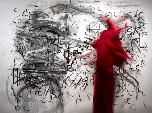 Embodiment in Liminal (Red) | Prints by ELYSE DEFOOR. Item composed of paper
