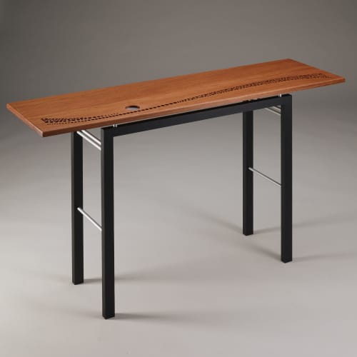 Moonrise | Console Table in Tables by Carol Jackson Furniture. Item composed of wood and aluminum in minimalism or contemporary style