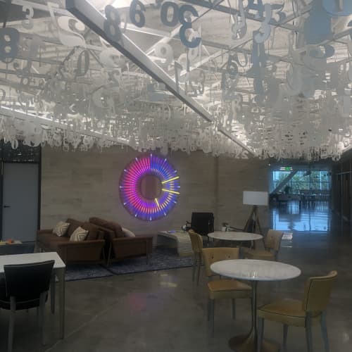 "Numbers" | Wall Sculpture in Wall Hangings by ANTLRE - Hannah Sitzer | Google RWC SEA6 in Redwood City. Item made of synthetic