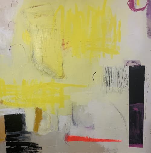 Dirty Lemons - 2022 | Oil And Acrylic Painting in Paintings by Vikki Drummond. Item composed of canvas and synthetic