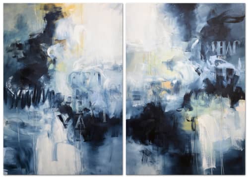 A great sense of realness | Oil And Acrylic Painting in Paintings by Andrada Anghel. Item composed of canvas in minimalism or contemporary style