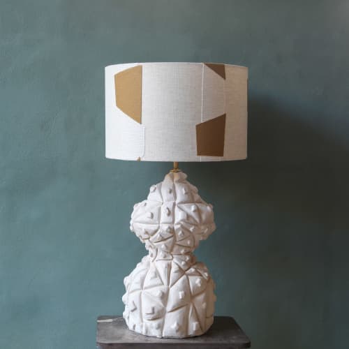Triangolo | Table Lamp in Lamps by Ingrid Vermulst by Studio Wild Orange. Item composed of stoneware in boho or contemporary style