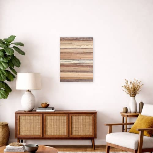 Natural Sedimentary #2 – Reclaimed Wood Wall Art | 18" x 24" | Wall Sculpture in Wall Hangings by Craig Forget. Item made of wood compatible with boho and minimalism style