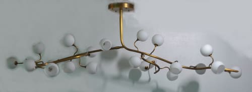 Branch Chandelier by Prestige Chandelier | Chandeliers by Custom Lighting by Prestige Chandelier. Item made of bronze with glass