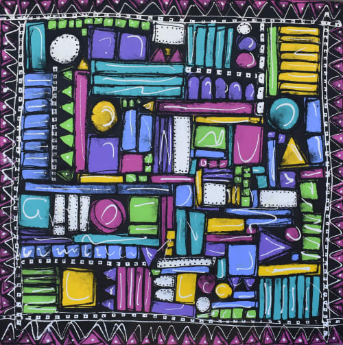 ABSTRACT SQUARES AND CIRCLES by CHARLENE RIVERS