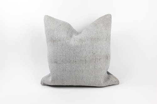 Single Sided Vintage Hemp Pillow | Cushion in Pillows by HOME. Item made of linen