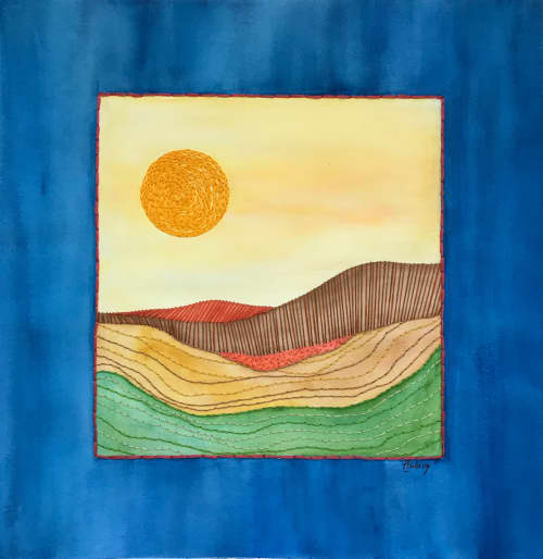In a Lonely place | Watercolor Painting in Paintings by Laila Vazquez. Item composed of cotton and paper