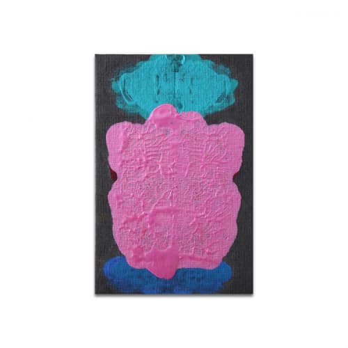Dzogchen Series III | Oil And Acrylic Painting in Paintings by Kim Fonder. Item made of synthetic