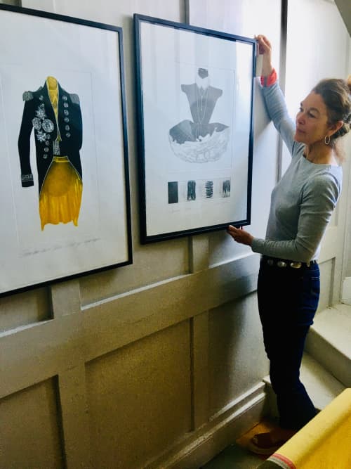 Emma Loves me in Yellow and Black | Prints by Anna Toppin | The Mistley Thorn - Restaurant with rooms in Mistley. Item made of paper