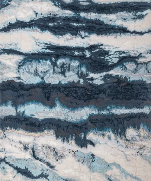 Rug Eternity Lapse hand-knotted contemporary | Area Rug in Rugs by Atelier Tapis Rouge. Item composed of wool in contemporary or modern style