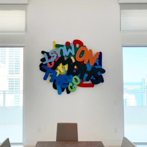 The Show Must Go On | Wall Sculpture in Wall Hangings by Thomas Gromas. Item made of synthetic