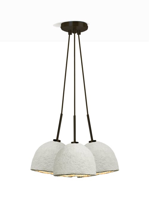 MushLume Cluster Chandelier - 3 Shades | Chandeliers by MushLume Lighting
