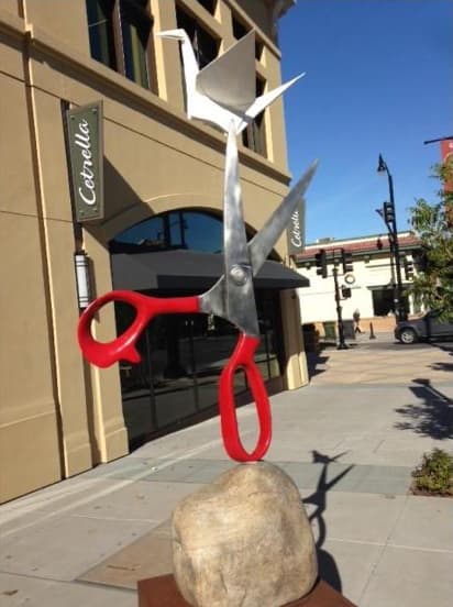 Conversation Peace | Public Sculptures by KevinBoxStudio | Cetrella in Los Altos