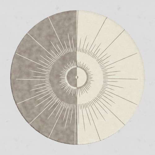 Astros Sunset Circle | Area Rug in Rugs by Woop Rugs. Item made of fabric