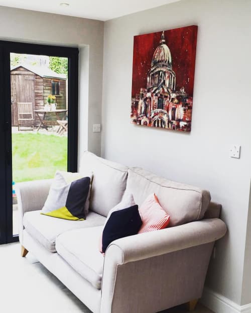 St. Paul's Cathedral painting | Oil And Acrylic Painting in Paintings by Anna-Louise Felstead. Item composed of canvas