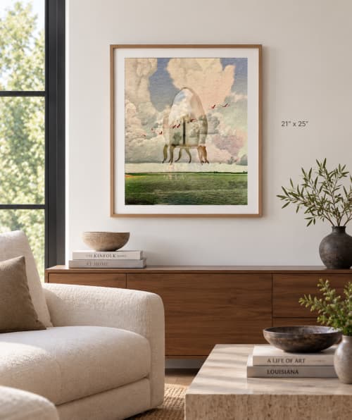 Cyanea Capilati | Mixed Media by Peter Sandback. Item made of walnut works with mid century modern & contemporary style