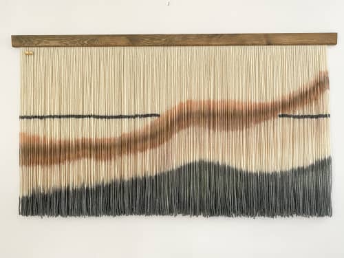 Autumn Color Macrame Backdrop-ZORKE XIII-Large wall hanging | Macrame Wall Hanging in Wall Hangings by Olivia Fiber Art